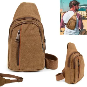 Unisex Crossbody Shoulder Chest Cycle Sling Bag Daily Travel Canvas Backpack New Unisex Crossbody Shoulder Chest Cycle Sling Bag Daily Travel Canvas Backpack New