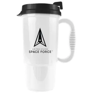 US  Space Force USAF Travel Mug - 16 Oz. US  Space Force USAF Travel Mug - 16 Oz.