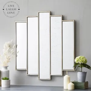 Vintage-Styled Deco Mirror With Antique Mirrored Glass ***Free Delivery*** Vintage-Styled Deco Mirror With Antique Mirrored Glass ***Free Delivery***