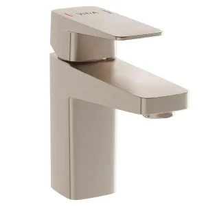 VitrA Root Square Compact Basin Mixer in Brushed Nickel - A4273234 VitrA Root Square Compact Basin Mixer in Brushed Nickel - A4273234