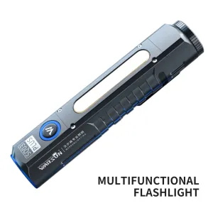 Warsun Outdoor 2000 Lm Emergency Small Portable Tactical Type C Rechargeable Torch COB LED Flashlight with Magnet