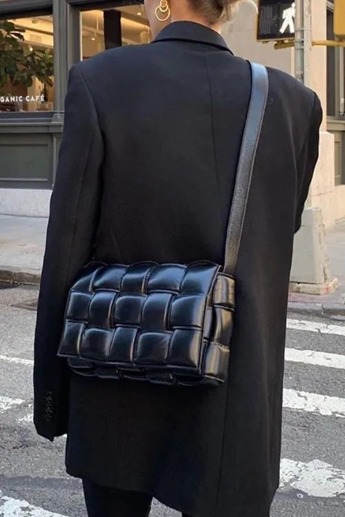 Weave Square Crossbody Bag