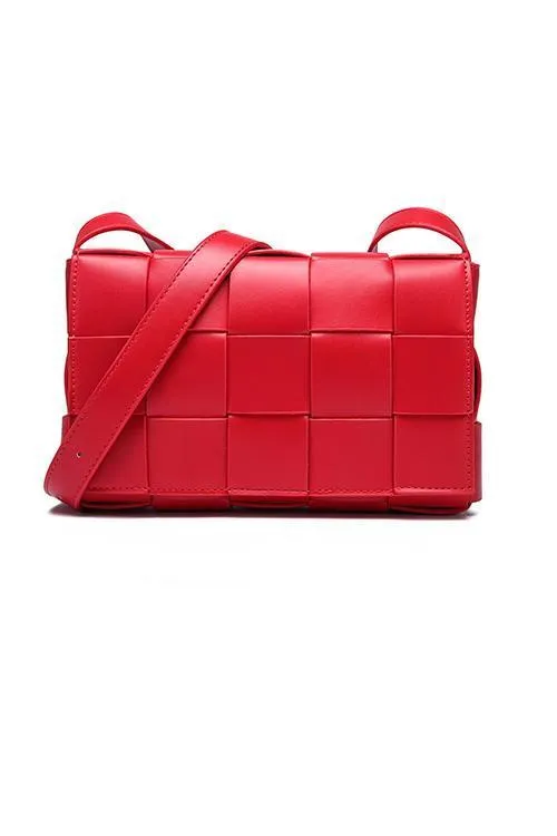Weave Square Crossbody Bag
