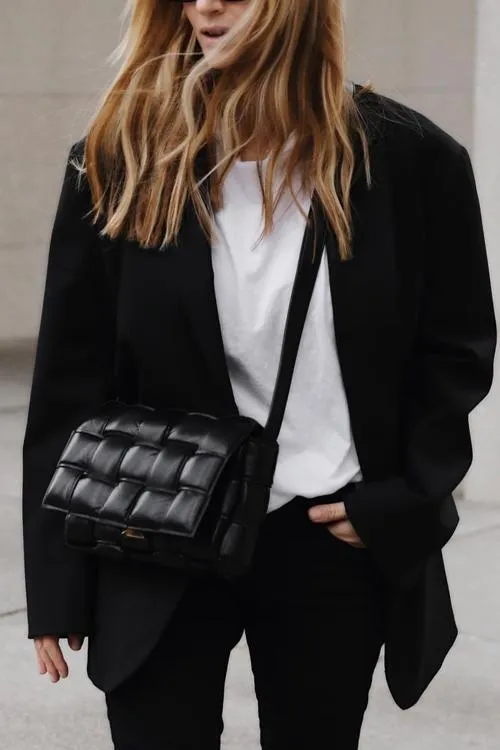Weave Square Crossbody Bag