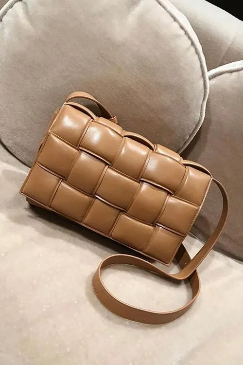 Weave Square Crossbody Bag