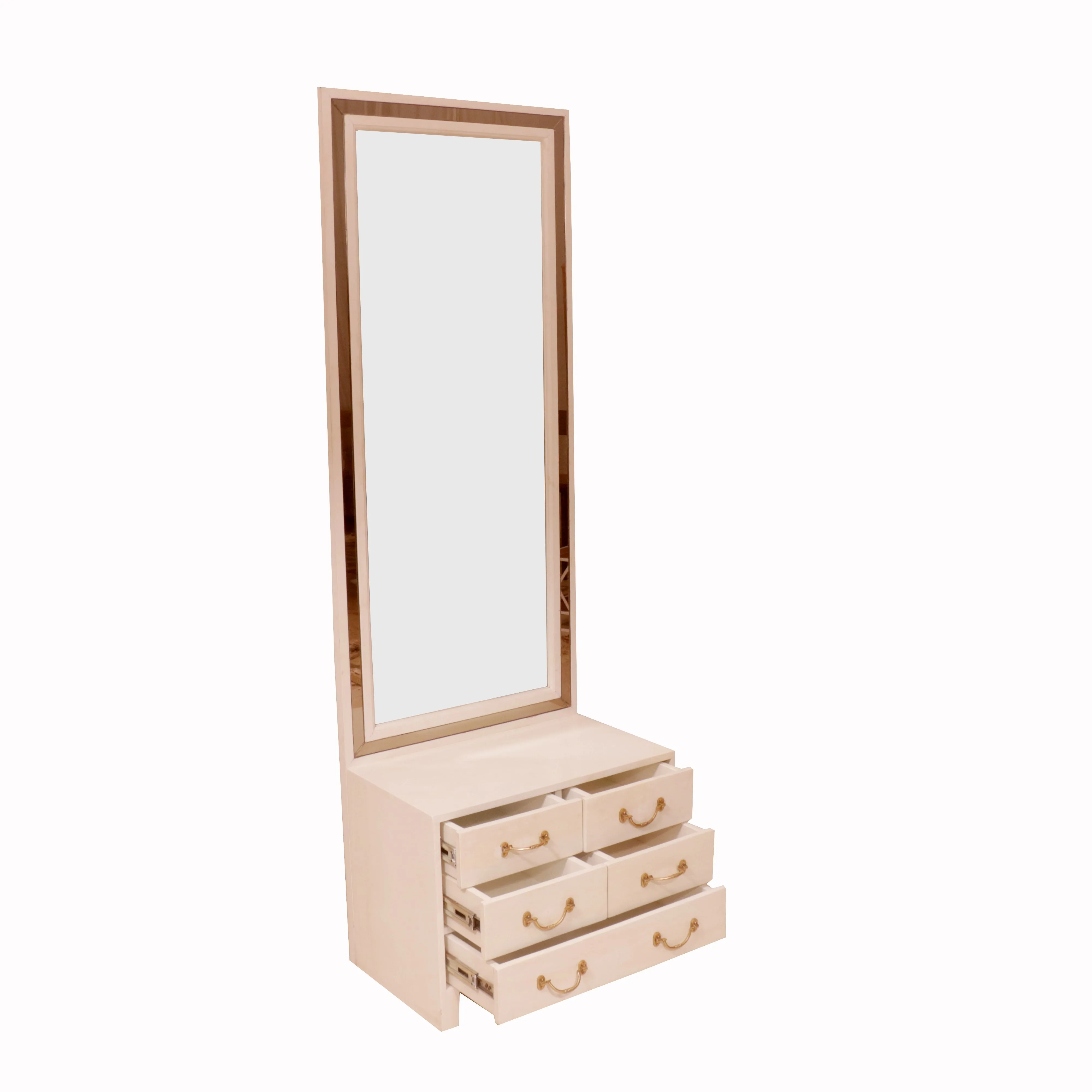 White Mirror with Drawers