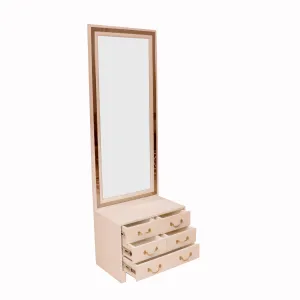 White Mirror with Drawers White Mirror with Drawers