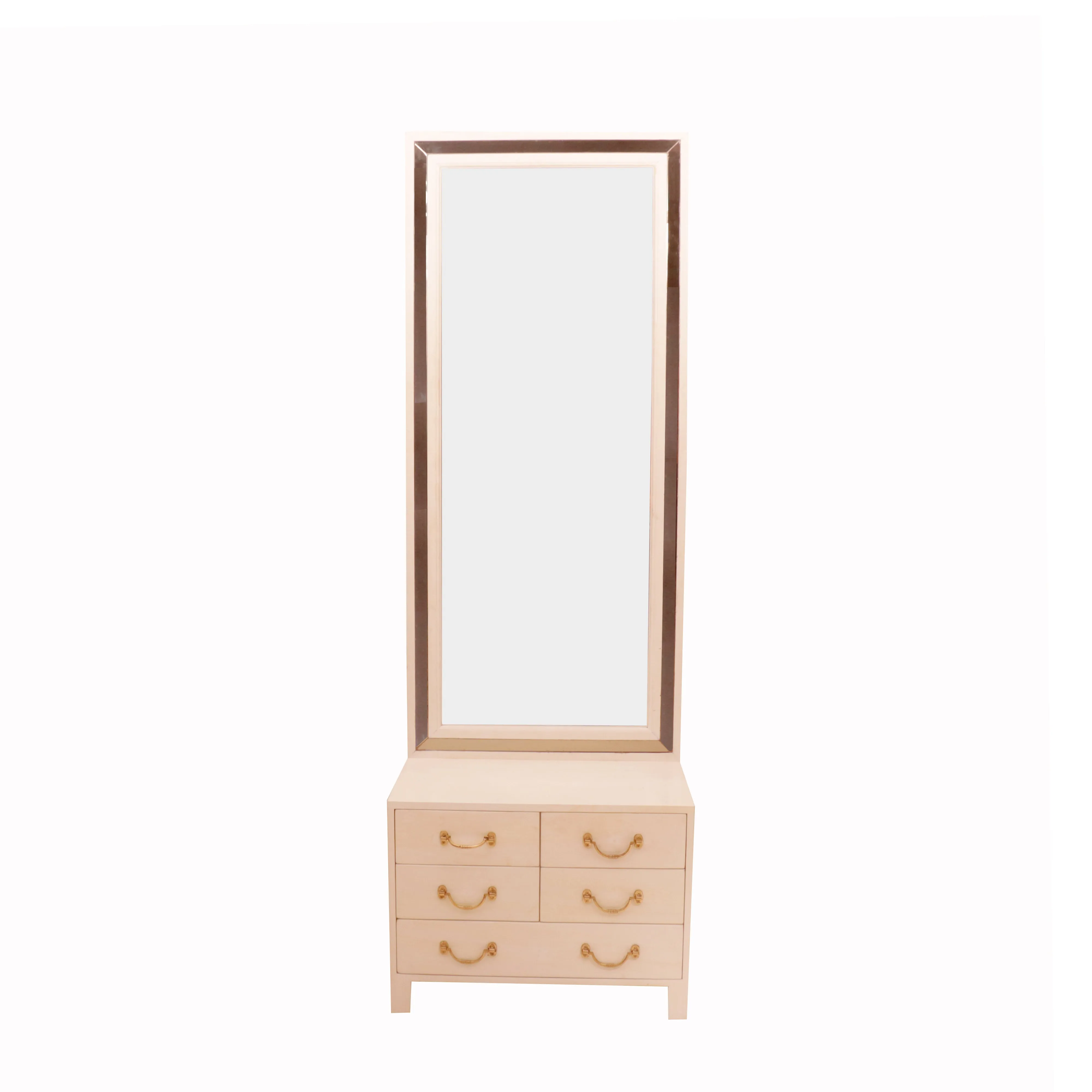 White Mirror with Drawers