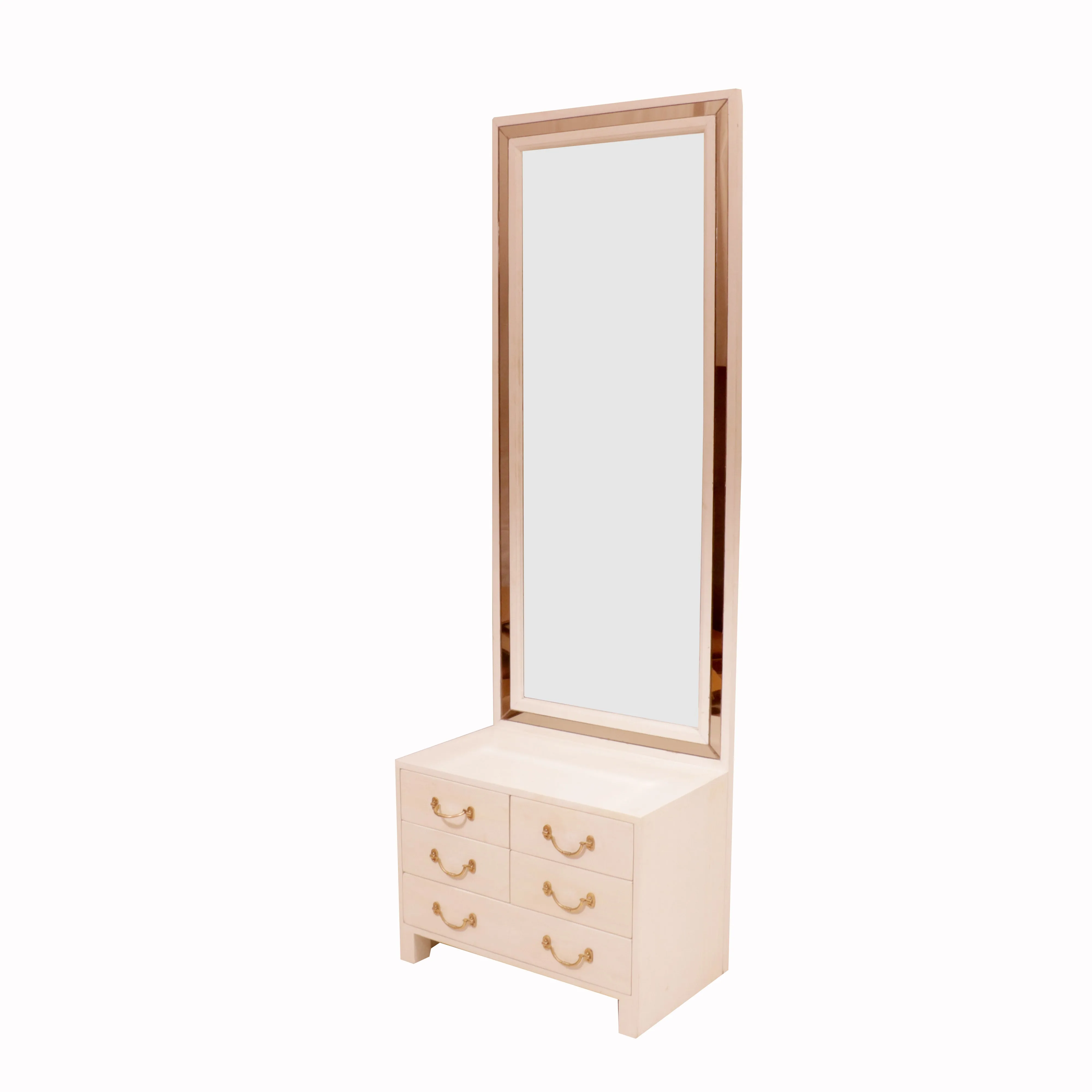 White Mirror with Drawers