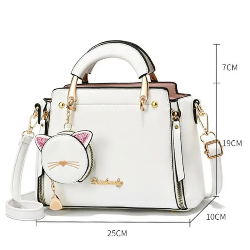Women's Versatile Liberal Cat Handbag