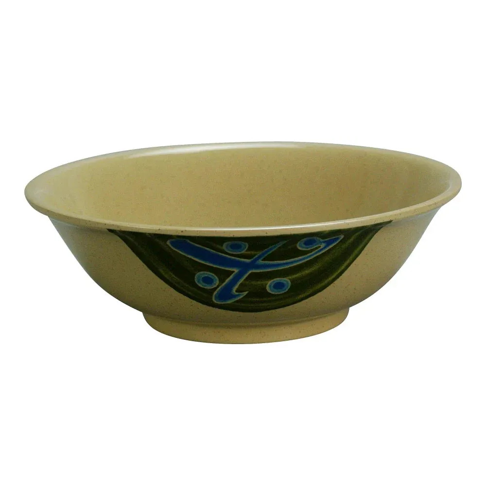 Yanco JP-5070 Japanese 8" Round Soup Bowl in Sand Melamine, 36oz - Pack of 48