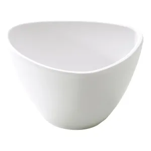 Yanco MO-304 Moderne 4" Triangular Moderne Bowl, White Melamine, 8oz - Pack of 48 Yanco MO-304 Moderne 4" Triangular Moderne Bowl, White Melamine, 8oz - Pack of 48