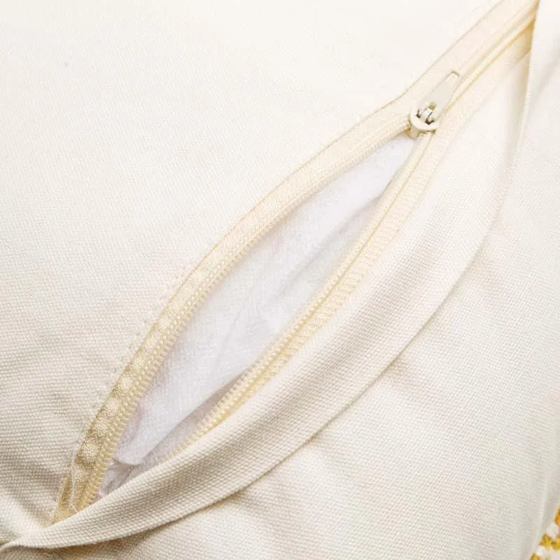 Yellow Diamond Cushion Cover