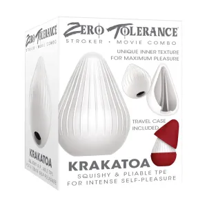Zero Tolerance KRAKATOA - White Mini Stroker Egg Zero Tolerance KRAKATOA - White Mini Stroker Egg